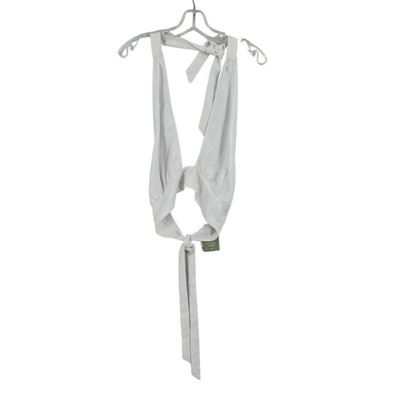 H&M Halter Top White Size Large Women’s NWT Divided‎ - Picture 1 of 5